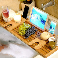 Luxury Bamboo Bathtub Tray