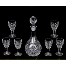 Royal Crystal Decanter Set - 7 pcs