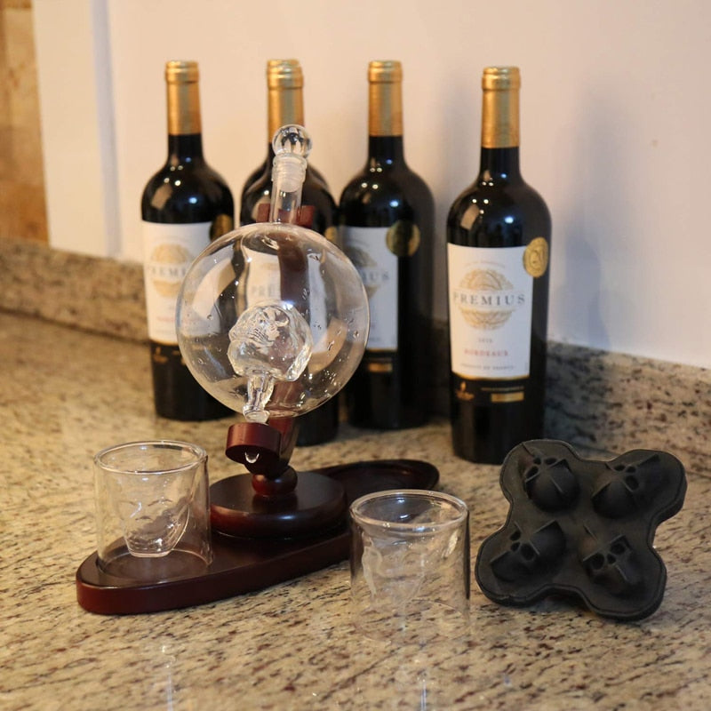 Skull Decanter Set