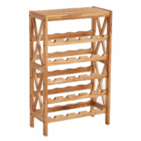 Modern Wooden Wine Rack Cabinet Display