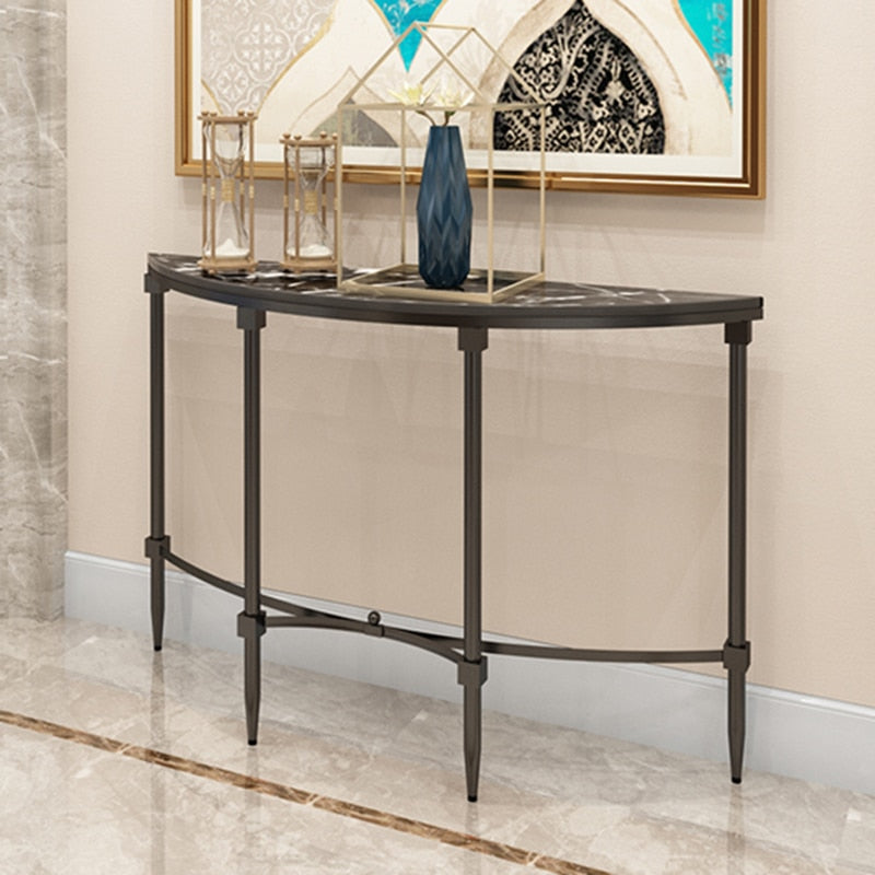 Modern Minimalist Semi-Circular Console Table