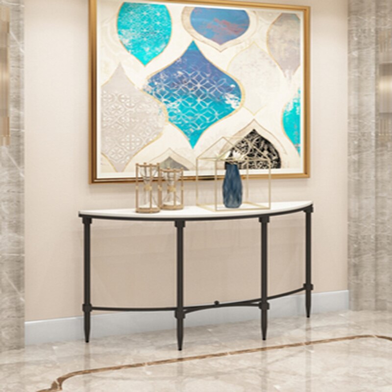Modern Minimalist Semi-Circular Console Table