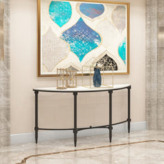 Modern Minimalist Semi-Circular Console Table