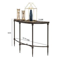 Modern Minimalist Semi-Circular Console Table
