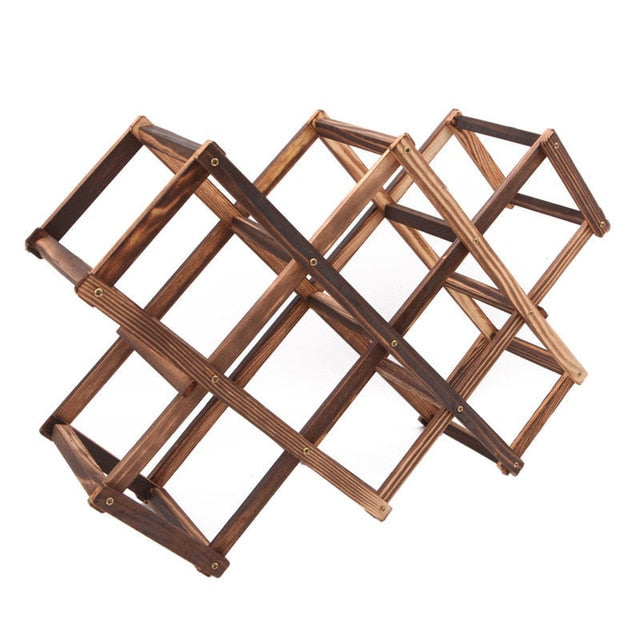 Wooden Countertop Wine Rack